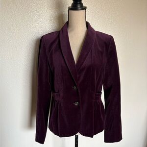 JCrew Women's Purple Velvet Blazer